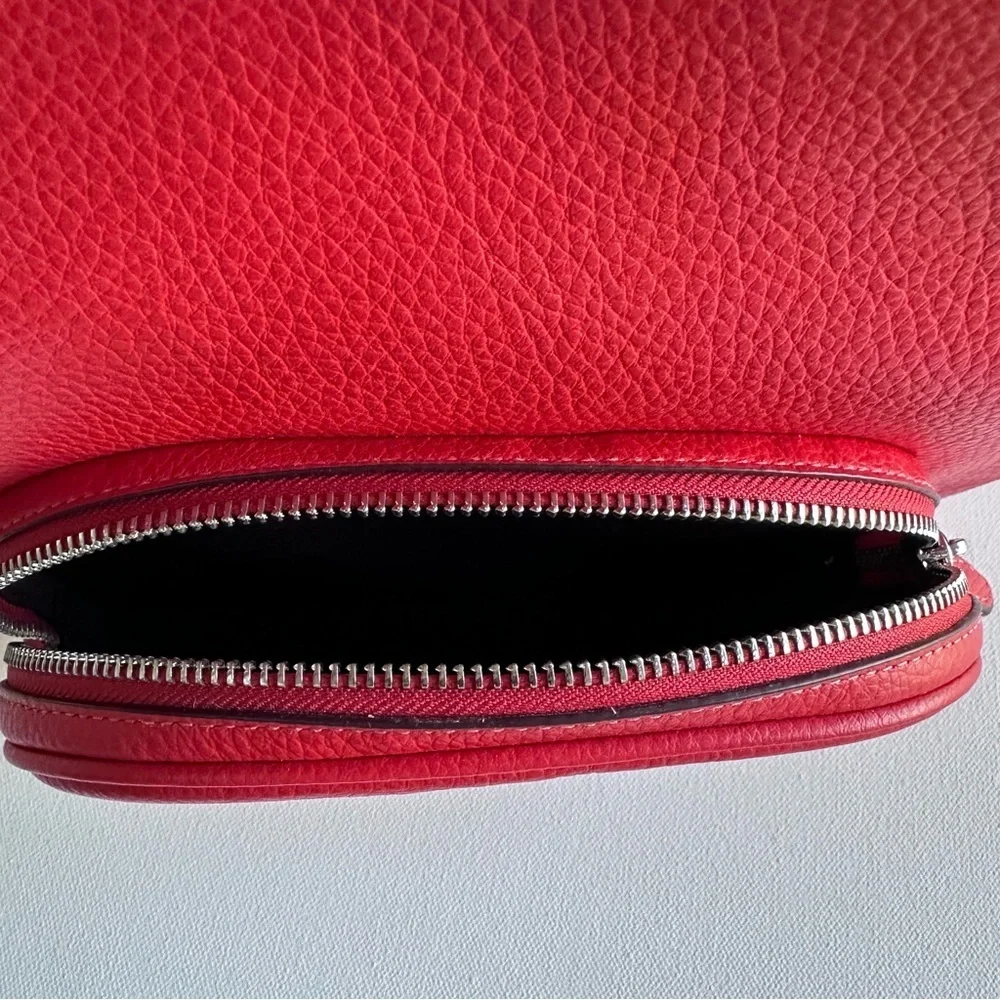 COACH Miami Red Court Pebbled Leather Backpack